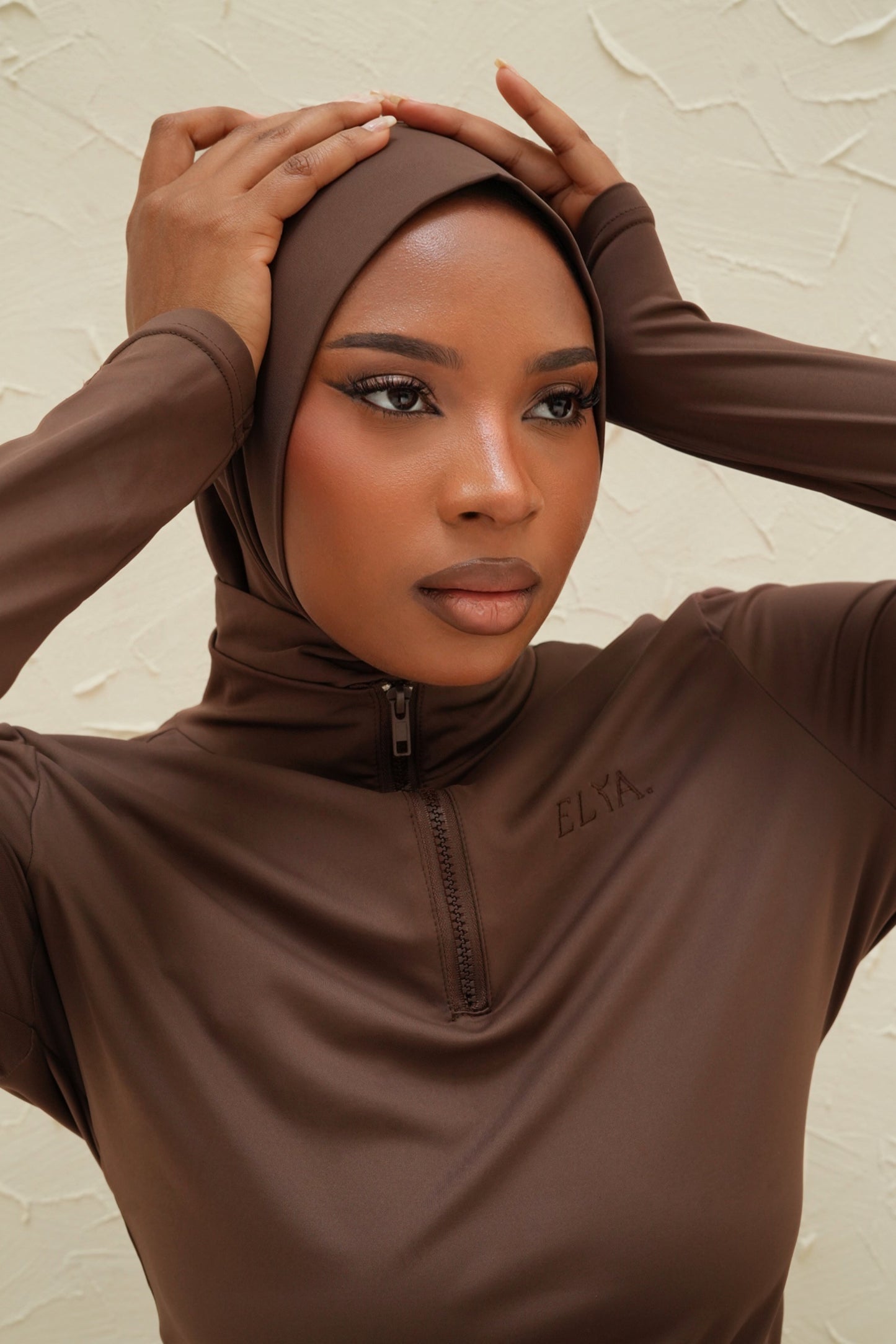 Burkini 3 pièces ELYA — Chocolat