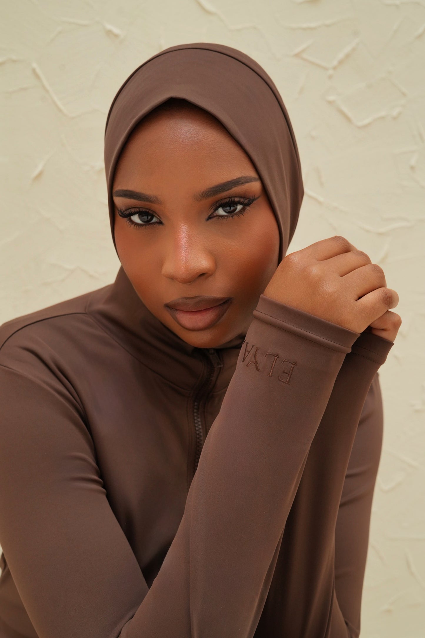 Burkini 3 pièces ELYA — Chocolat