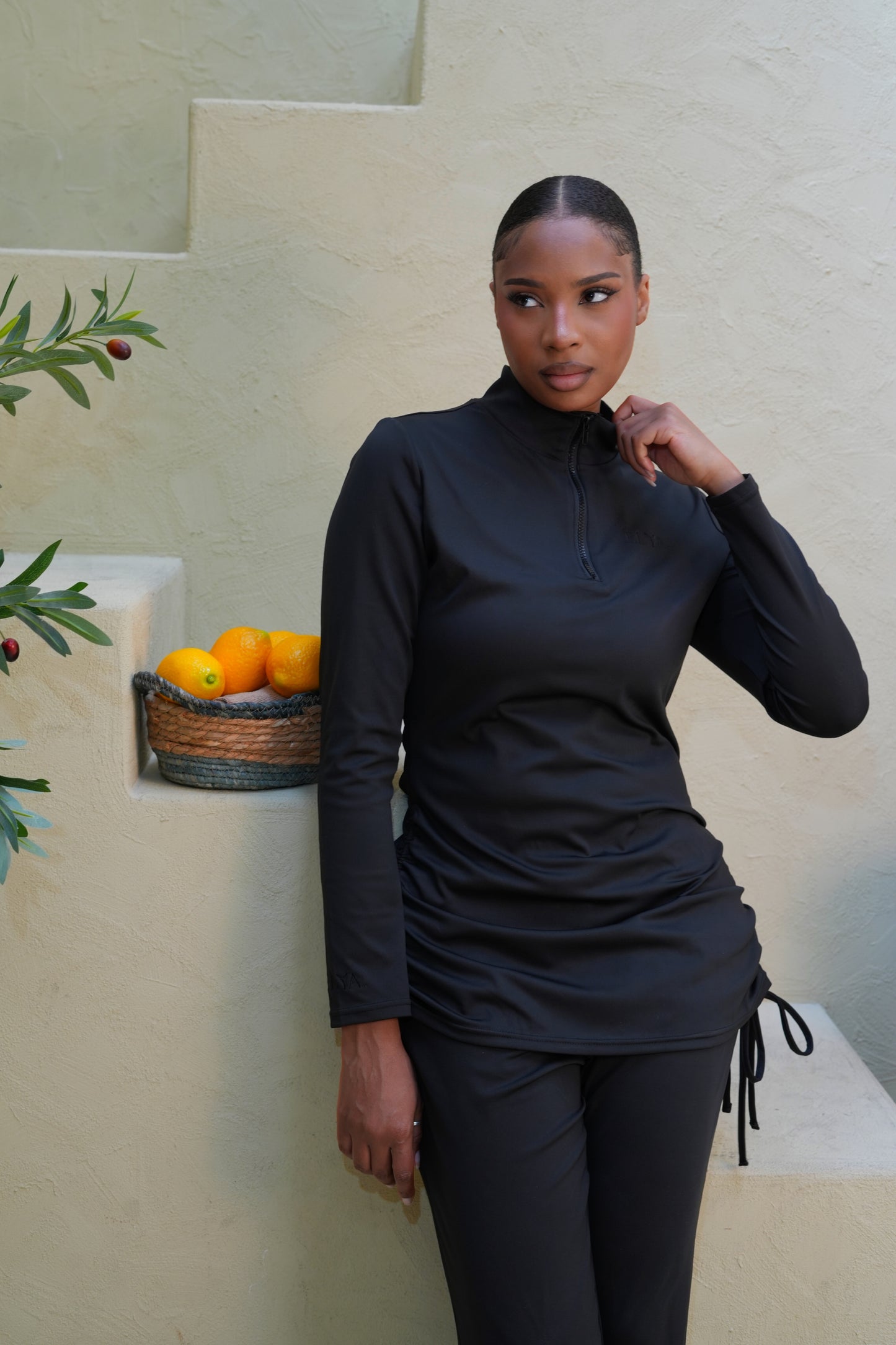 Burkini 3 pièces ELYA — Noir