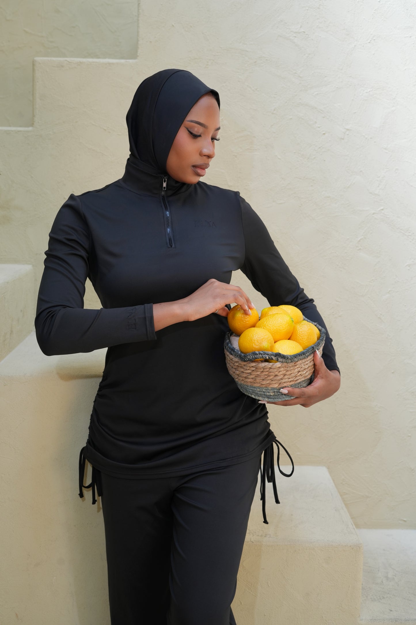 Burkini 3 pièces ELYA — Noir
