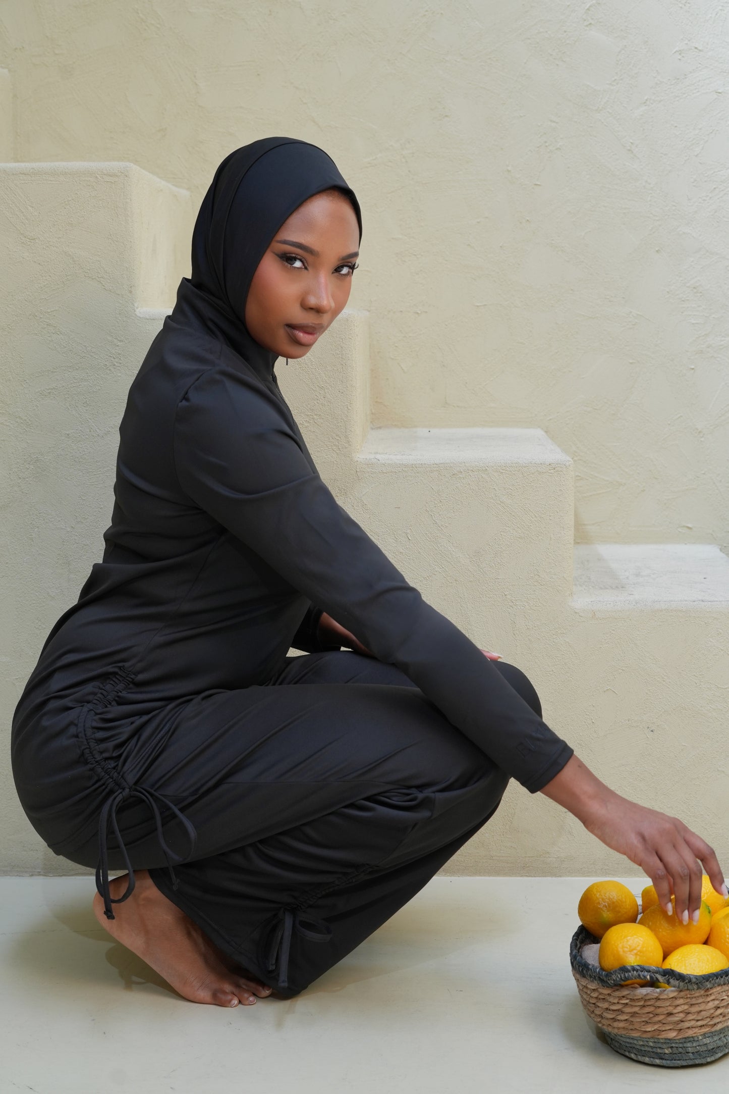 Burkini 3 pièces ELYA — Noir